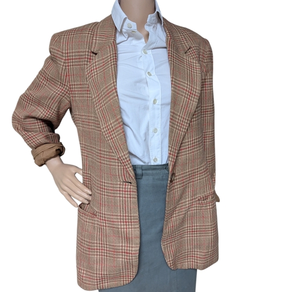 Vintage plaid blazer - Picture 6 of 11